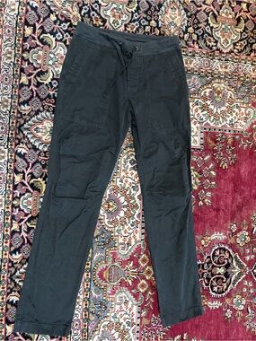 James Perse Black Drawstring Casual Pants
